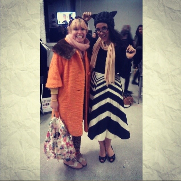 Layla L'obatti & Andrea Diodati  designers at DENYC pop up shop