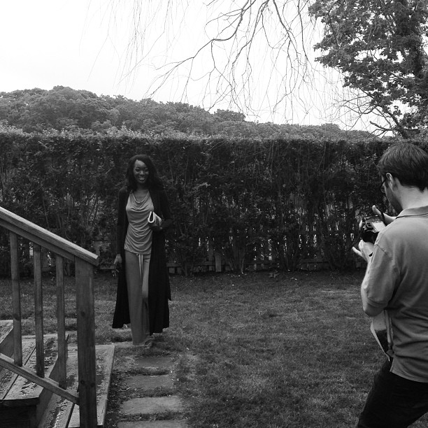 SS14 photoshoot North Fork Beach Cottage - behind the scenes Between the Sheets lookbook
