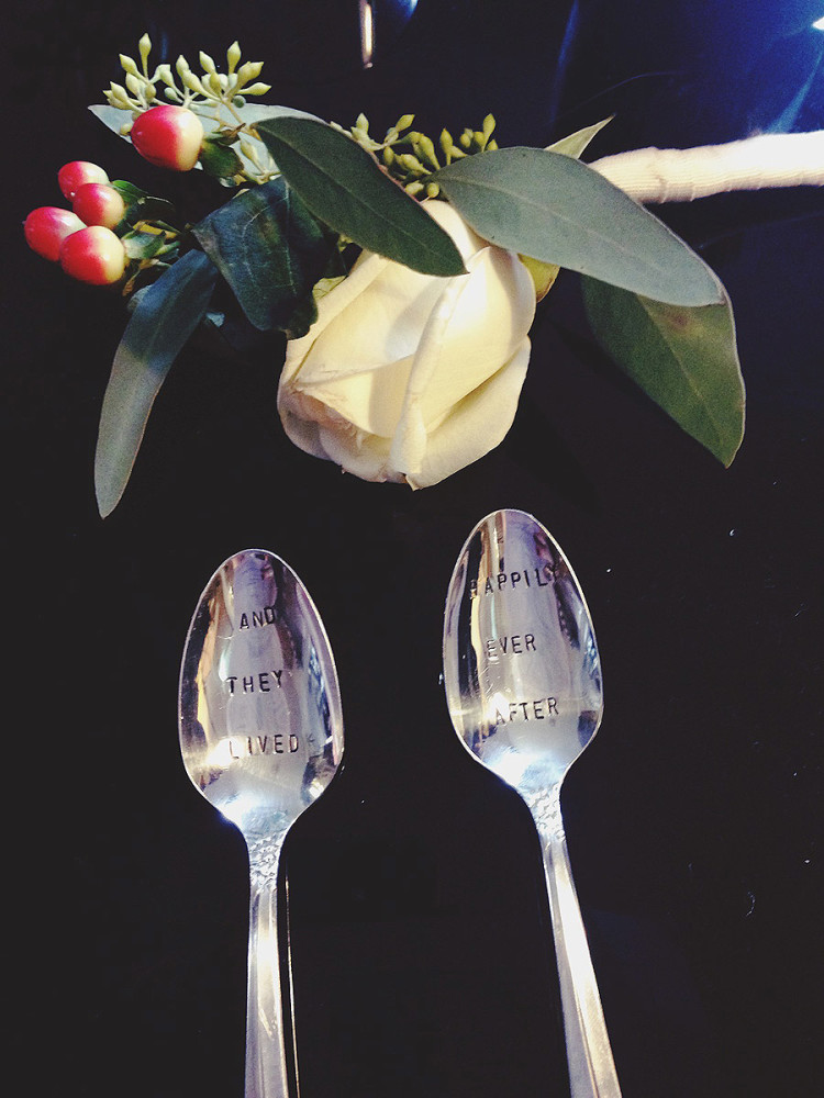 Layla & Josh "Happily Ever After" spoons