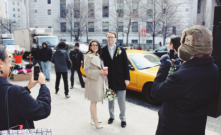 Layla & Josh wedding - founders of Between the Sheets NYC city hall elopement