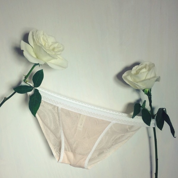 petal play peach lace panty