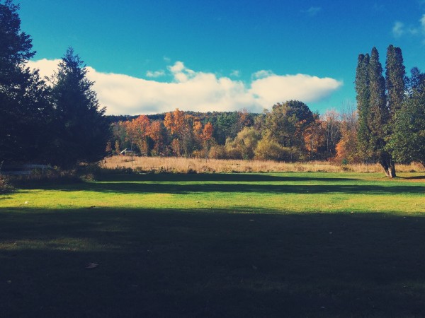 BTS photoshoot in Woodstock NY - behind the scenes view from our cabin