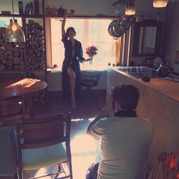 BTS photoshoot in Woodstock NY - behind the scenes Josh and Anelisa