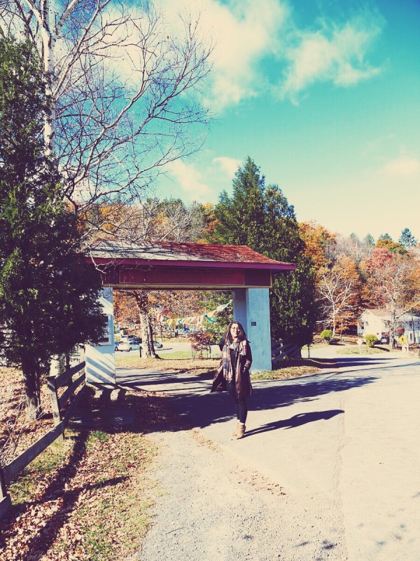 BTS photoshoot in Woodstock NY - visiting the Tibetan Monastery