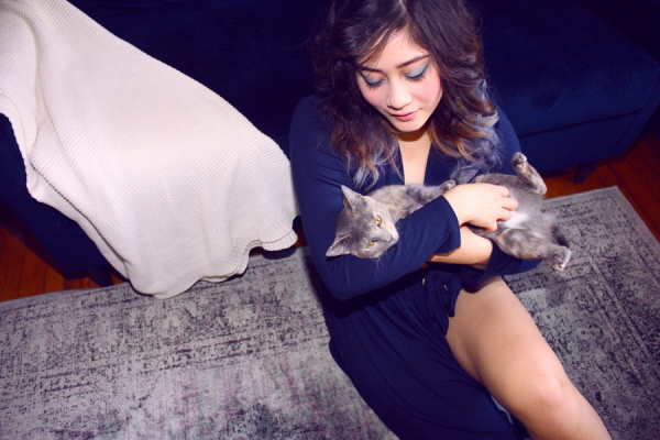 lil neko with cats x lingerie - Between the Sheets Blog