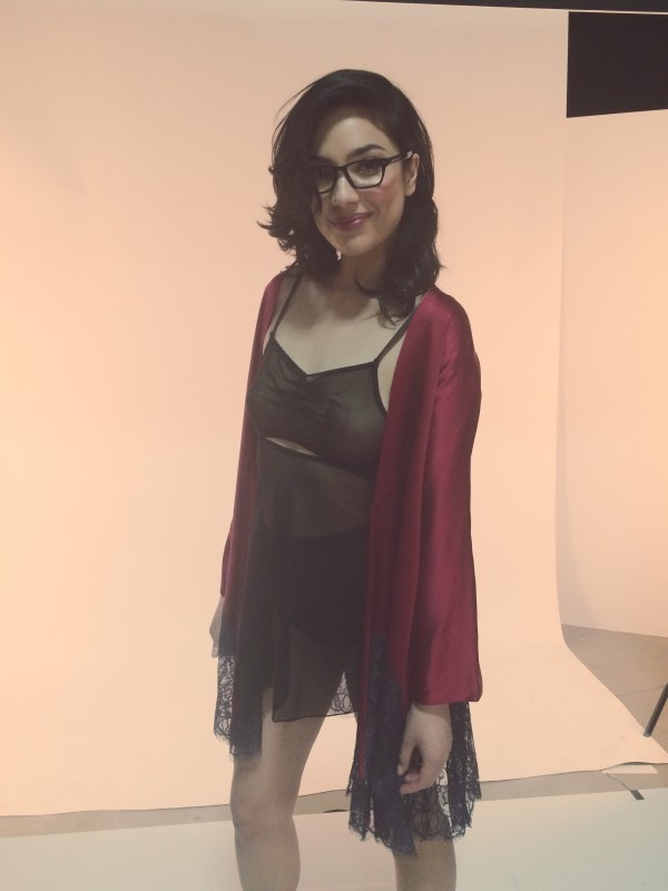 BTS lingerie photoshoot with Yesenia Linares