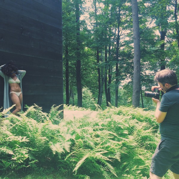 BTSlingerie behind the scenes cabin life - Josh Verleun and Stefanie Steel shooting