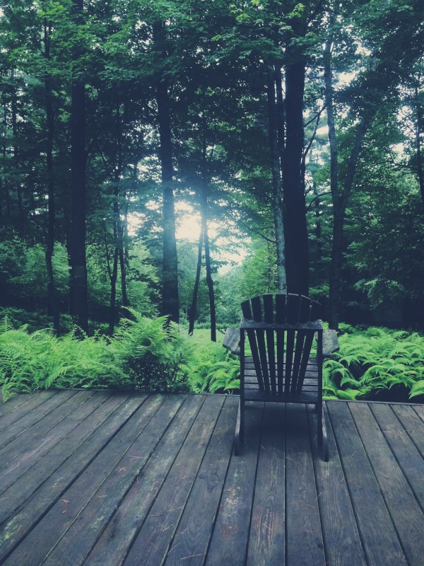 BTSlingerie behind the scenes cabin life - a porch with a view