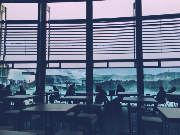 view of blue lagoon lava restaurant - between the sheets iceland travel tips