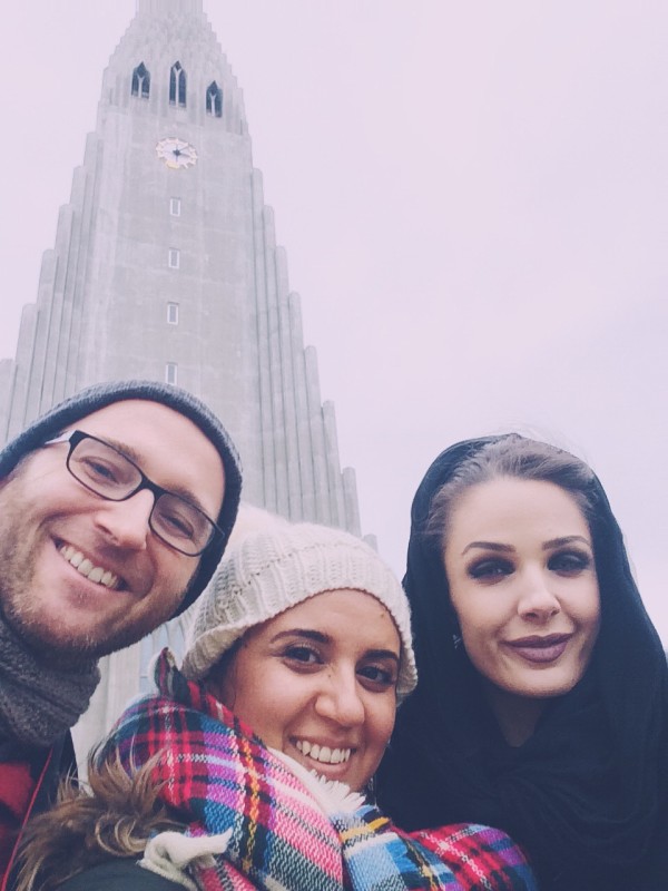 josh layla and arden in downtown reykjavik