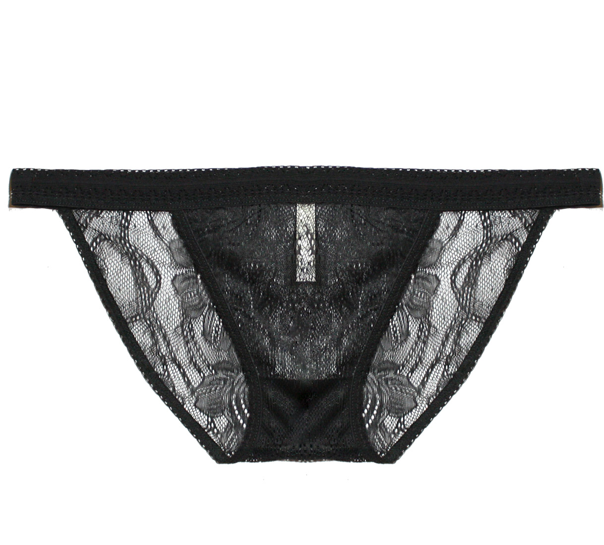 Petal Play Bikini in Black | Luxurious Black Lace Lingerie | Between the Sheets Fine Intimates 