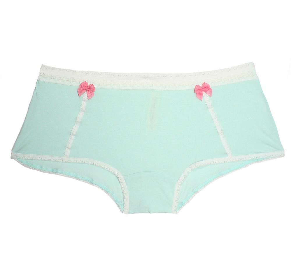  Boyshort Come Out & Play in Bamboo/Dawn | Mint Green/Seaglass modal underwear | Between the Sheets Collection