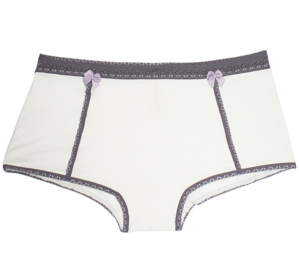  Boyshort Come Out & Play in Dawn/Shade |  Off-white/Ivory modal underwear | Between the Sheets Collection