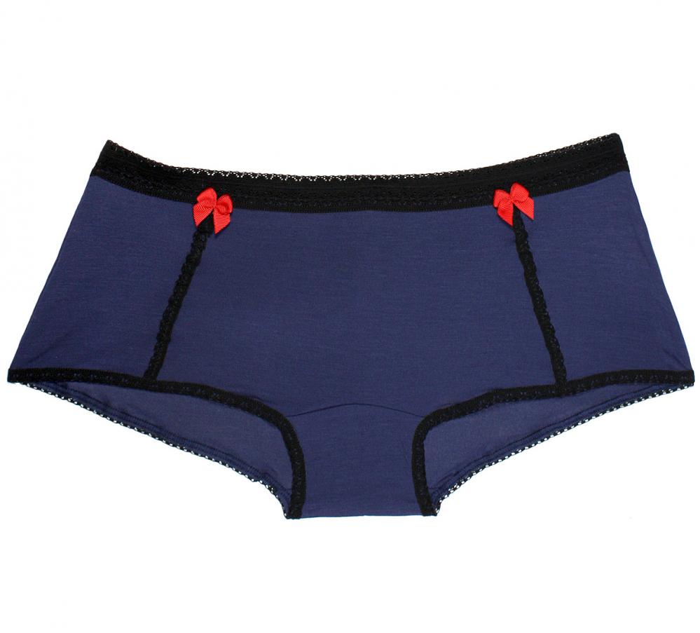 Boyshort Come Out & Play in Dusk/Midnight | Deep Blue/Lapis modal underwear | Between the Sheets Collection
