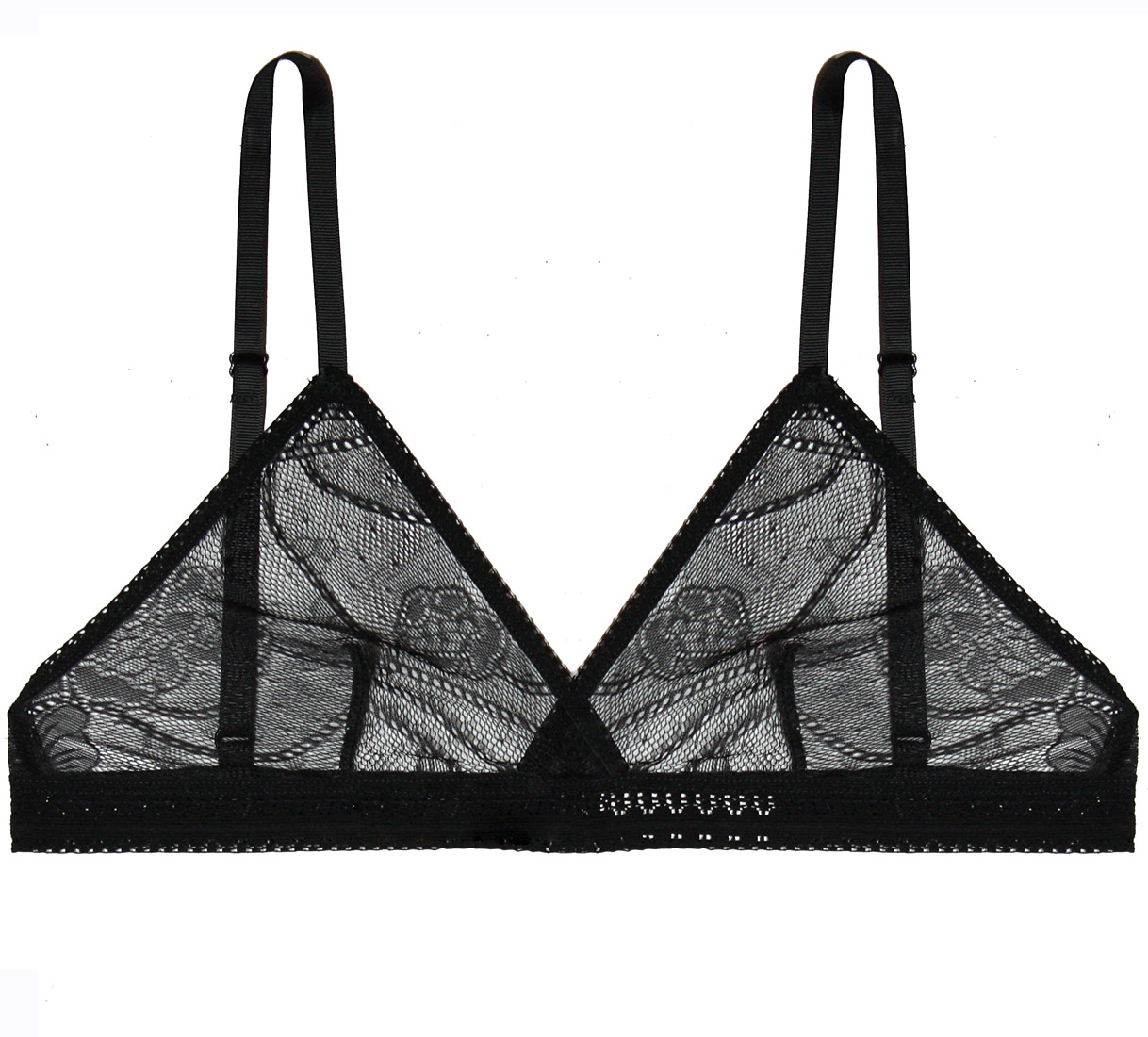 Petal Play Bralette in Black | Luxurious Black Lace Lingerie | Between the Sheets Fine Intimates