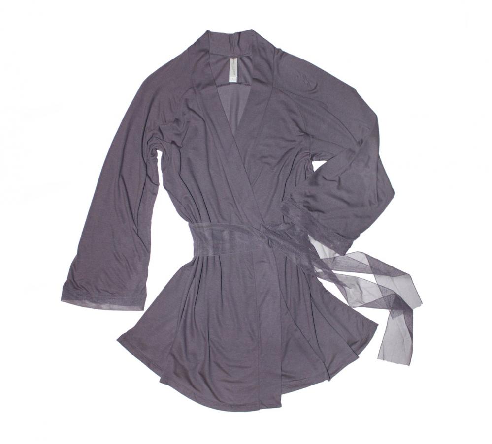 Playdate  Robe in Shade | Luxury Modal Silk Nightwear | Luxe Designer Loungewear | Between the Sheets 