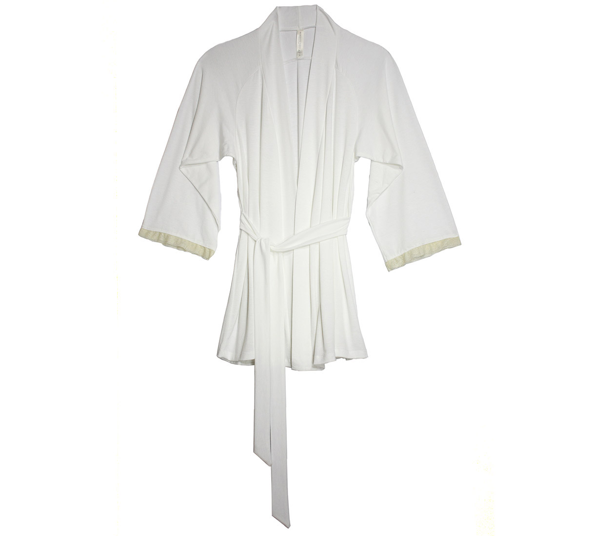 Venus in Play Robe in Ivory  | Luxury Knit Short Robe | Luxe Designer Kimono | Between the Sheets 