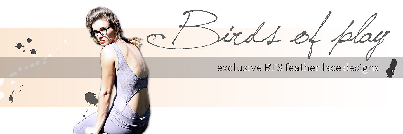 Birds of Play | Ouvert/Cutout High Fashion Lingerie Designs | Between the Sheets EXCLUSIVE Feather Lace