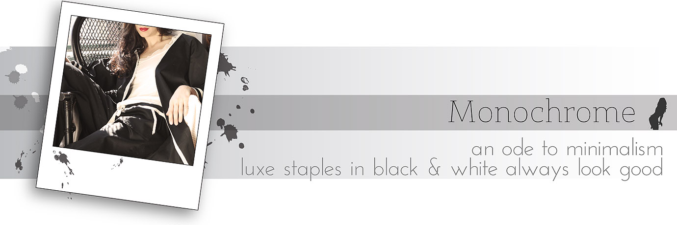 Black & White - Lingerie & Loungewear Style Trend | Sleepwear Clothing Design Trend Between the Sheets