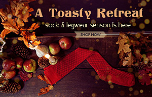 a toasty retreat - sock & legwear season is here