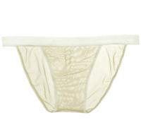 Airplay String Bikini in Vanilla | Luxurious Sheer Mesh Lingerie | Between the Sheets Designer Intimates