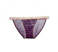  Airplay Sheer String Bikini in Wine - Between the Sheets Collection | Luxury Lingerie | Designer Lingerie | Luxury Sleepwear | Fine Designer Loungewear | BTS lingerie Made in USA