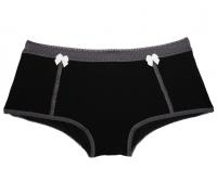  Boyshort Come Out & Play in Midnight/Shade | Black modal underwear |  Between the Sheets Collection