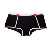  Boyshort Come Out & Play in Midnight/Dawn | Black modal underwear | Between the Sheets Collection