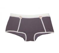 come out & play boyshort grey/ivory - between the sheets 