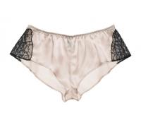 Deco Lace tap pant ivory - Layla L'obatti Couture Silk Lingerie