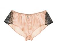 Deco Lace tap pant peach - Layla L'obatti Couture Silk Lingerie