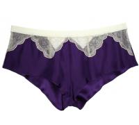 Arabesque tap pant purple - Layla L'obatti Couture Silk Lingerie