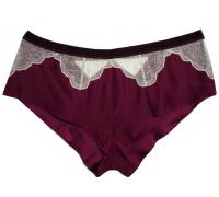 Arabesque tap pant garnet - Layla L'obatti Couture Silk Lingerie