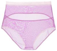 Airplay Ouvert Hiwaist Knicker in Orchid | Luxurious Sheer Mesh Lingerie | Between the Sheets Designer Intimates