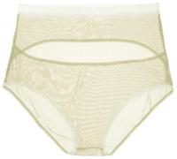 Airplay Ouvert Hiwaist Knicker in Vanilla | Luxurious Sheer Mesh Lingerie | Between the Sheets Designer Intimates