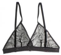 Petal Play Bralette in Midnight | Luxurious Floral Lace Lingerie | Between the Sheets Fine Intimates 