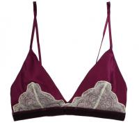 Arabesque Garnet Satin & Lace Soft Bralette | Couture Silk & Lace Lingerie | Layla L'obatti Specimens of Seduction