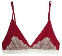 Arabesque Ruby Satin & Lace Soft Bralette | Couture Silk & Lace Lingerie | Layla L'obatti Specimens of Seduction