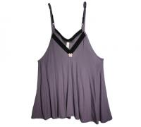 Babydoll Come Out & Play in Shade/Grey - trapeze babydoll | modal babydoll | chemise | Warm Grey/ Purple | Made in USA by Between the Sheets Collection