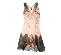 Deco Lace Chemise in Peach | Couture Silk Lace Nightwear | Specimens of Seduction by Layla L'obatti 
