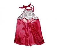 Deco Lace Babydoll in Red | Couture Silk Lace Nightwear | Specimens of Seduction by Layla L'obatti 