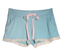  Venus in Play Sleep Short in Aqua | Luxury Knit Nightwear | Between the Sheets Loungewear