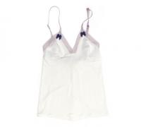 Cami in Dawn/Ivory with Twilight/Lilac lace trim- Come Out and Play by Between the Sheets Collection | Luxury Lingerie | Designer Lingerie | Made in USA