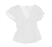 Dolman Tee in White Light- Between the Sheets Collection - Frolic & Play Loungewear | Chic Beach and Loungewear | Luxe Knit Loungewear | Fine Designer Loungewear |  Luxe Beachwear | Made in USA |  