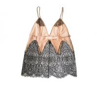 Deco Lace Cami in Peach | Couture Silk Lace Nightwear | Specimens of Seduction by Layla L'obatti 