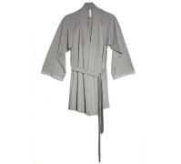 Venus in Play Robe in Heather Grey  | Luxury Knit Short Robe | Luxe Designer Kimono | Between the Sheets 