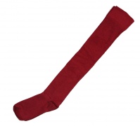 Solid Ruby Red Over the Knee socks | Thigh high Socks | Made in USA Socks at Between the Sheets