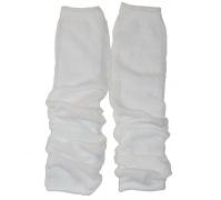 White Luxury Knit Leg Warmer | Playful Sophisticated Footwear & Legwear at Between the Sheets