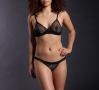 Petal Play Bikini in Black | Luxurious Black Lace Lingerie | Between the Sheets Fine Intimates  3
