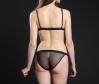 Airplay String Bikini in Midnight | Luxurious Sheer Mesh Lingerie | Between the Sheets Designer Intimates 4